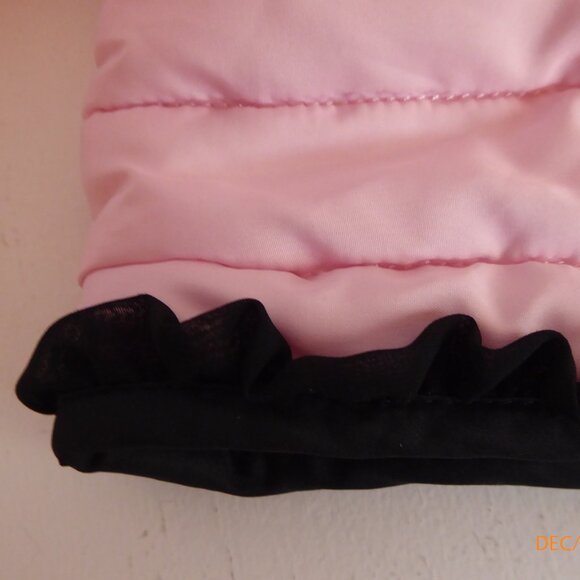 Little Me Brand 12 Month Zip Front Jacket with Faux Fur vest - Picture 7 of 11